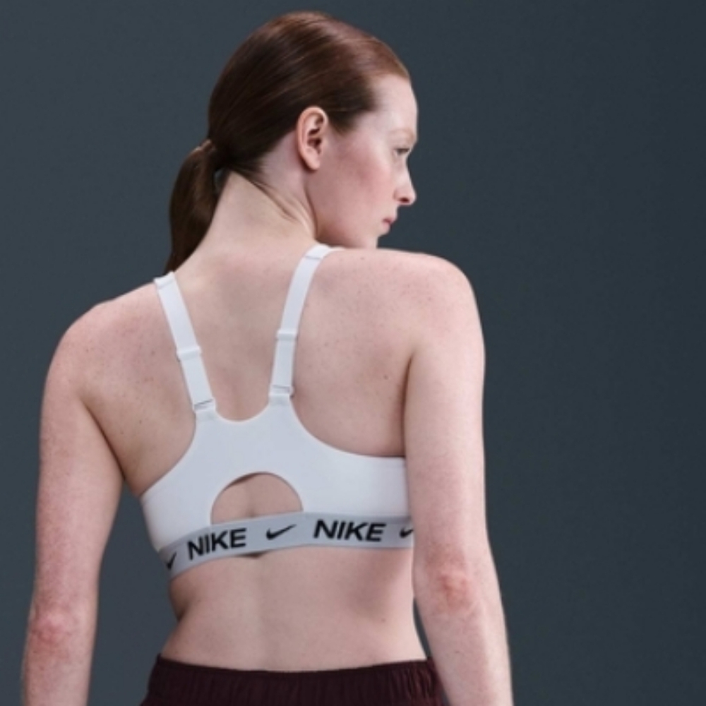 NIKE INDY HIGH-SUPPORT DRI-FIT ZIP FRONT PADDED SPORTS BRA /SZ: SMALL, MEDIUM - Picture 2 of 10